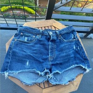 Levi’s 501 High Rise Women’s Blue Shorts